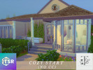 Sims 4 — Cozy Start by theladyinblack2 — We all have to start somewhere. Cozy start is a small but spacious starter home,