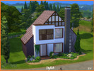Sims 4 — Stylish by ruja2 — Stylish, two-story home with two bedrooms and two baths. Open concept downstairs with living