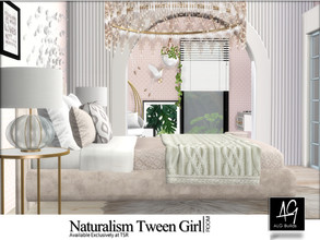 Sims 4 — Naturalism Tween Girl Room by ALGbuilds — Naturalism Tween Girls Rm is a comfy room for your tween girls to