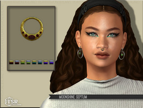 Sims 4 — Moonshine Septum by PlayersWonderland — A new Septum piercing for your Sims! Specs - 8 Swatches - Custom