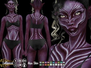 Sims 4 — Alya Skin by EvilQuinzel — A fantasy skin for extraterrestrial, goblin, vampire, siren! - Skin details category;