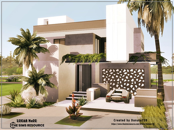 Sims 4 — LUCAS NoCC by Danuta720 — This small house is very comfortable. Spacious interiors will satisfy the tastes of