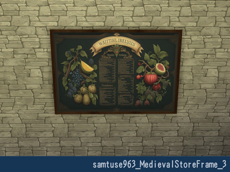 Sims 4 The Sims Resource | Medieval Store Frame #3 by TSR Creator