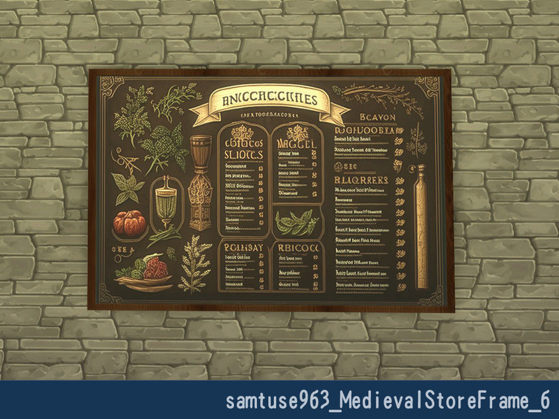 Sims 4 The Sims Resource | Medieval Store Frame #6 by TSR Creator