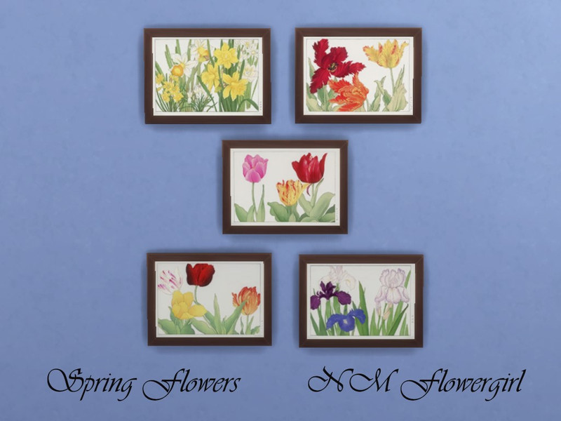 Sims 4 Spring Flowers by nmflowergirl
