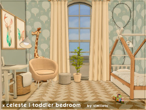 Sims 4 — Celeste | toddler bedroom | TSR only CC by similots — x cc [check required tab] x walls: short wall height x