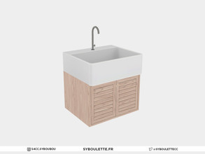 Sims 4 — Laundry - Sink by Syboubou — This sink will fit the counter from the same set.