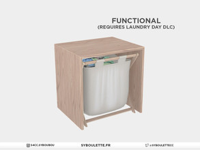 Sims 4 — Laundry - Undercounter hamper (requires Laundry Day) by Syboubou — This hamper will fit the counter from this