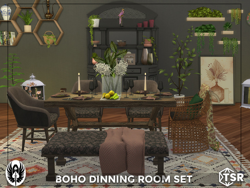 The Sims Resource Boho Dinning Room Set