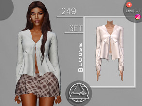 Sims 4 — SET 249 - Blouse by Camuflaje — Fashion trendy cute set that includes a blouse & skirt ** Part of a set ** *