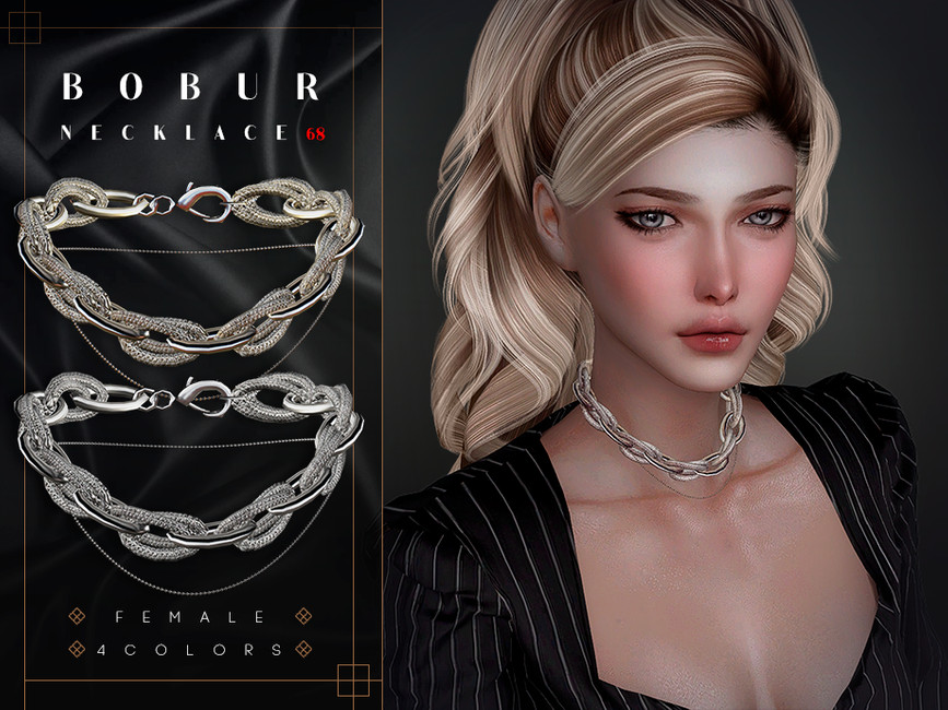 The Sims Resource - Choker Chain Necklace