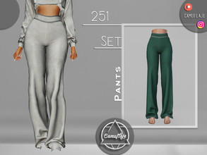 Sims 4 — SET 251 - Pants by Camuflaje — Fashion trendy set that includes a sweatshirt & pants ** Part of a set ** *