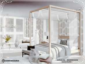 Sims 4 — AZALIA - Bedroom by marychabb — I present a room - Bedroom , that is fully equipped. Tested. Cost: 23,876$ Size: