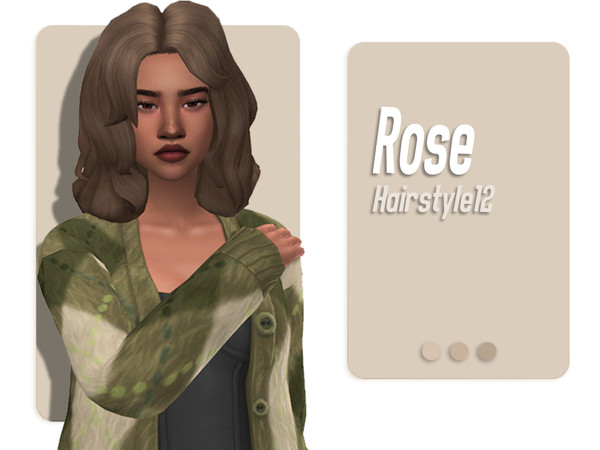 The Sims Resource - Rose Hairstyle