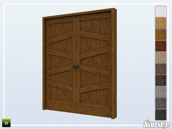 Sims 4 — Blair Door Privat 2x1 by Mutske — This door is part of the Blair construtionset. Made by Mutske@TSR.