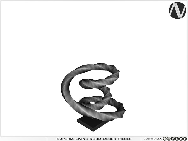 Sims 4 — Emporia Decor Endless Loop by ArtVitalex — Living Room Collection | All rights reserved | Belong to 2023