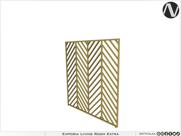 Sims 4 — Emporia Fireplace Screen by ArtVitalex — Living Room Collection | All rights reserved | Belong to 2023