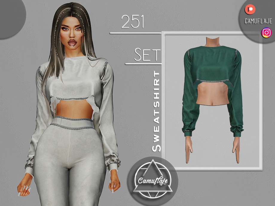 The Sims Resource - SET 251 - Sweatshirt