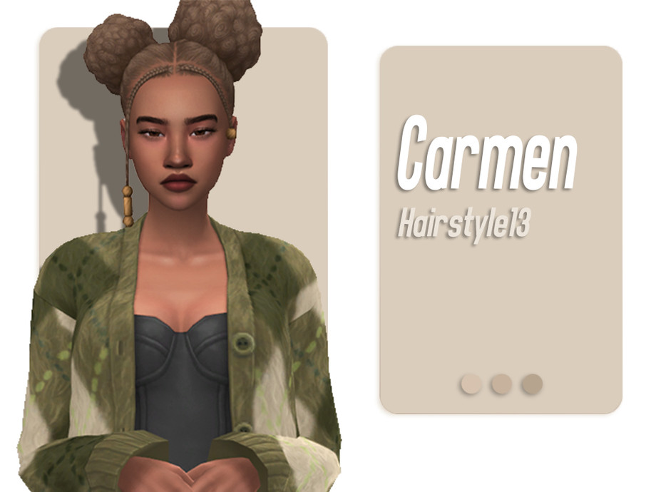 The Sims Resource - Carmen Hairstyle