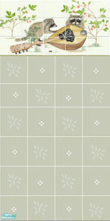 Sims 2 — Raccoons jammin' 2 by devilishdawn — tiled wall