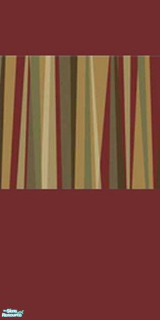 Sims 2 — Red Retro Mural - Individual Item by marvclar2 — Panel 1 of Red Retro Mural These panels can be used alone or