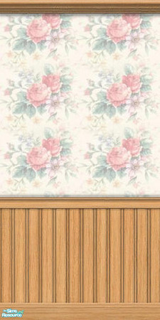 Sims 2 — Everything's Comming Up Roses 12 of 12 by TSR Archive — Rose wallpaper 12 of 12. Sweet and light.. also with