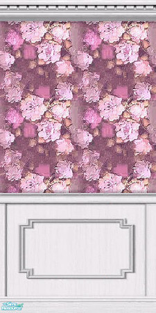 Sims 2 — Everything's Comming Up Roses 11 of 12 by TSR Archive — Rose wallpaper, but bold and daring. This wallpaper has