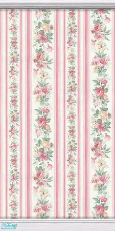 Sims 2 — Everything's Comming Up Roses  7 of 12 by TSR Archive — Rose wallpaper 7 which is much like 6, but it has pink
