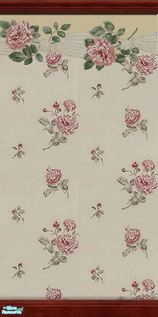 Sims 2 — Everything's Comming Up Roses  by TSR Archive — Rose wallpaper 3 Similar to 1 and 2, but not exactly the same!
