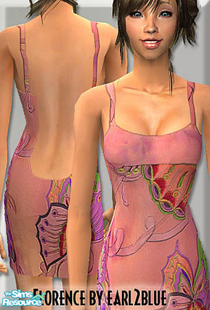 Sims 2 — Florence by e2b - Recolor 2 by earl2blue — NO MESH NEEDED. Model: Faye Keats, earl2blue.livejournal.com Hair: