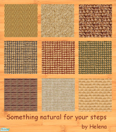 Sims 2 — Something natural for your steps by Helena — I like natural materials at all, so here are some natural fibre