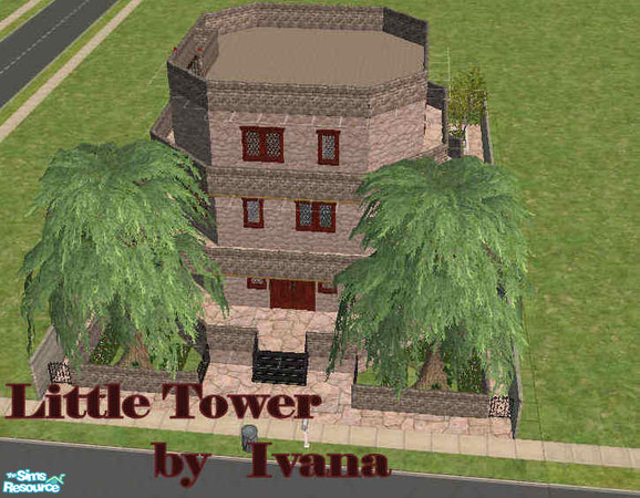 Sims 2 — Little Tower by Ivancica — This is a perfect home for your sims family. It is 3 bedrooms and 3 bathrooms a