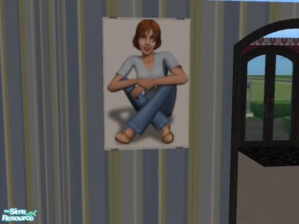 Sims 2 — Individual Portraits - Individual Item by marvclar2 — Girl sitting. by MarvClar2 Designs