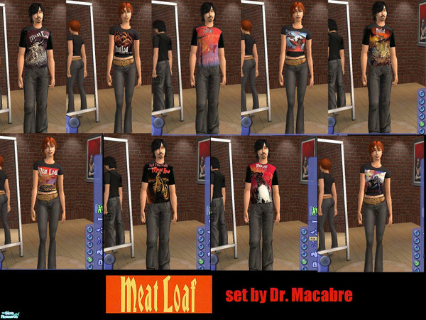 Sims 2 — Meatloaf Album Covers  by Dr. Macabre — Since the annoucement of Bat Out of Hell 3. (I can't waite) I figured I