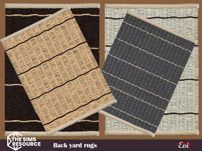Sims 4 — Back yard rugs by evi — Summer rugs with earthy colours