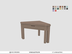 Sims 4 — Clarisse - Desk by Syboubou — Small corner that can be placed upon walls for a very optimized space.