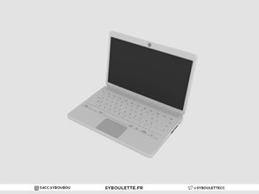 Sims 4 — Clarisse - Laptop computer by Syboubou — This laptop computer is a 17" screen size and can be bring alone