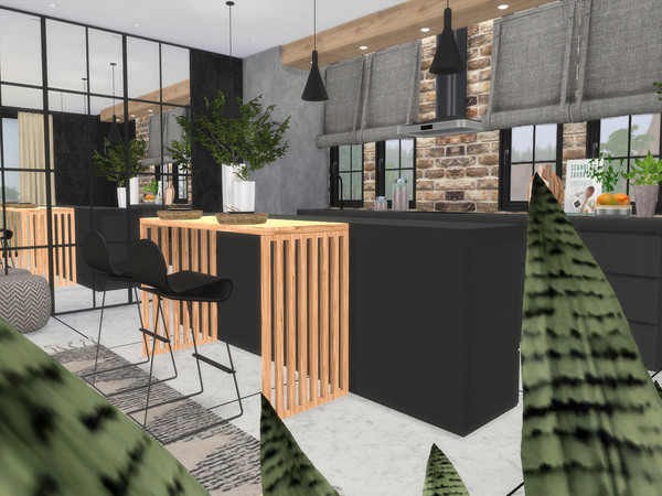 Sims 4 — Felia Kitchen by Suzz86 — Felia is a fully furnished and decorated kitchen. Size: 7x8 Value: $ 16,100 Short