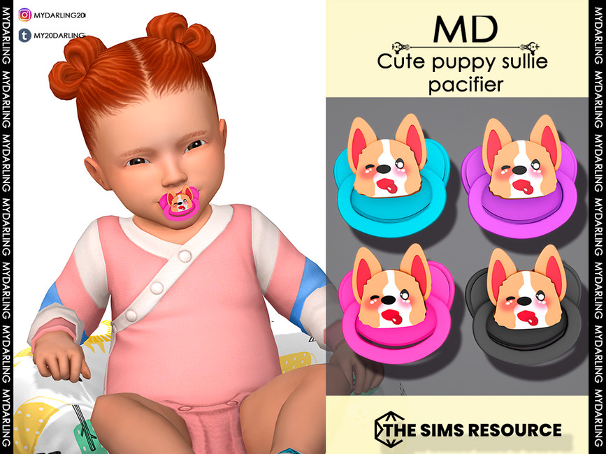 The Sims Resource Cute Puppy sullie pacifier Infant