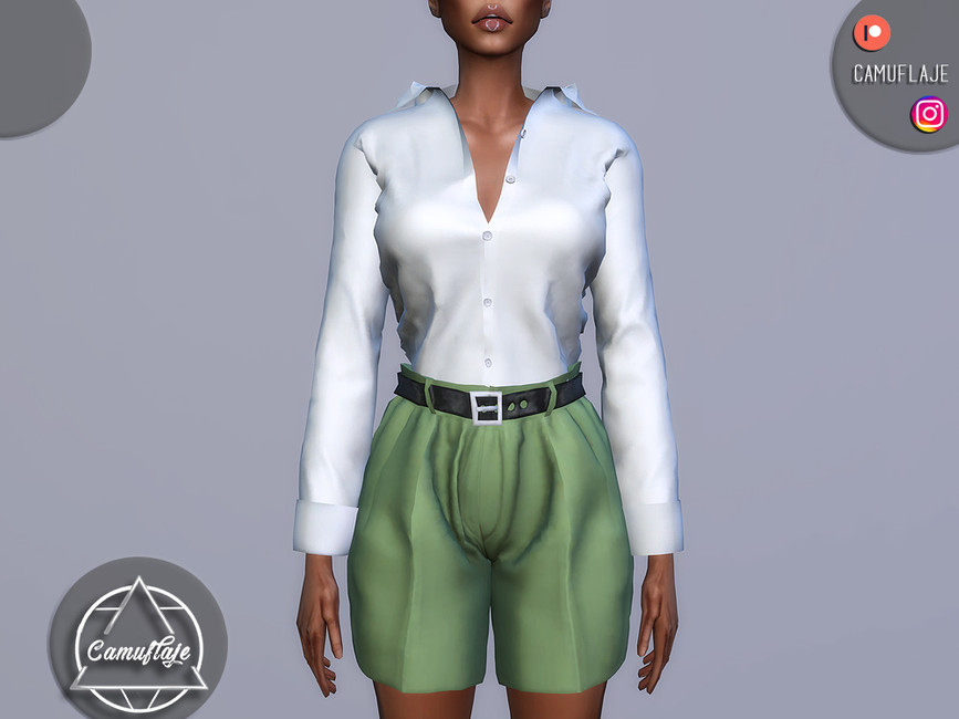 The Sims Resource - SET 260 - Buttons Up Shirt