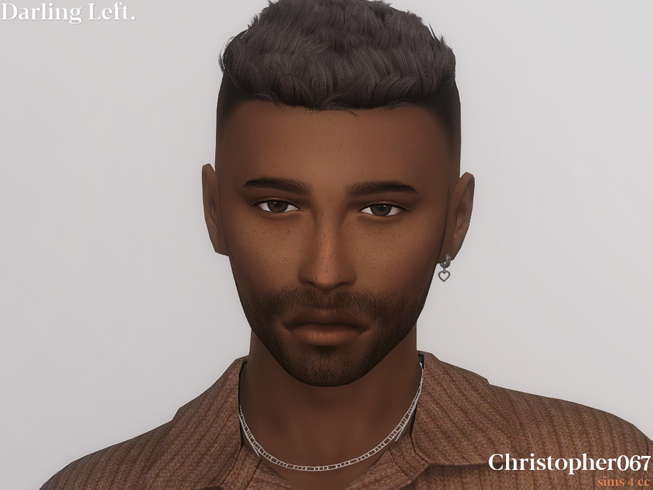 The Sims Resource - Darling Earrings Male - Left