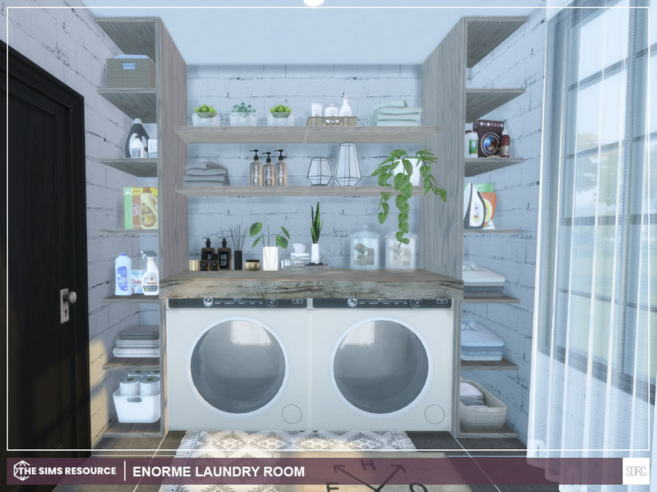 The Sims Resource - Enorme Laundry Room - CC TSR