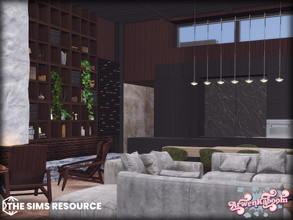 Sims 4 — Arcum Living Room by ArwenKaboom — This set is made in five parts, all five can be found at my profile. First