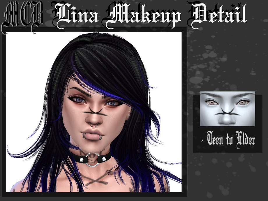 The Sims Resource - Lina Makeup Detail