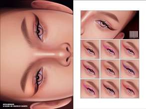 Sims 4 — Basic Eyeliner | N206 by cosimetic — - Female - 10 Swatches. - 10 Custom thumbnail. - You can find it in the