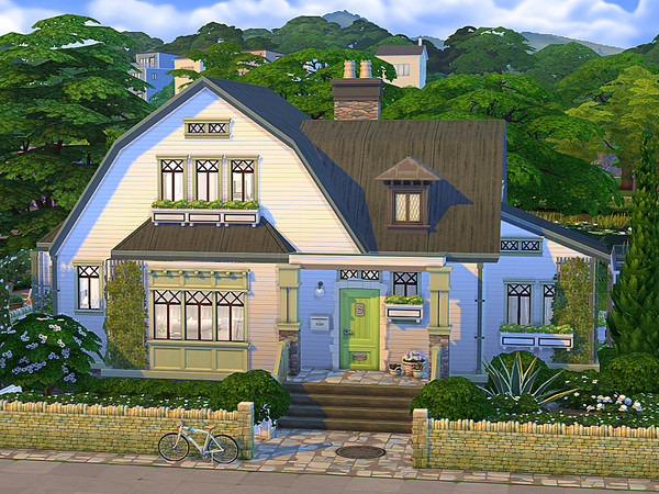 Sims 4 — Music Lover Cottage - no CC  by Flubs79 — here is a cozy and bright cottage for a music lover sim this house has