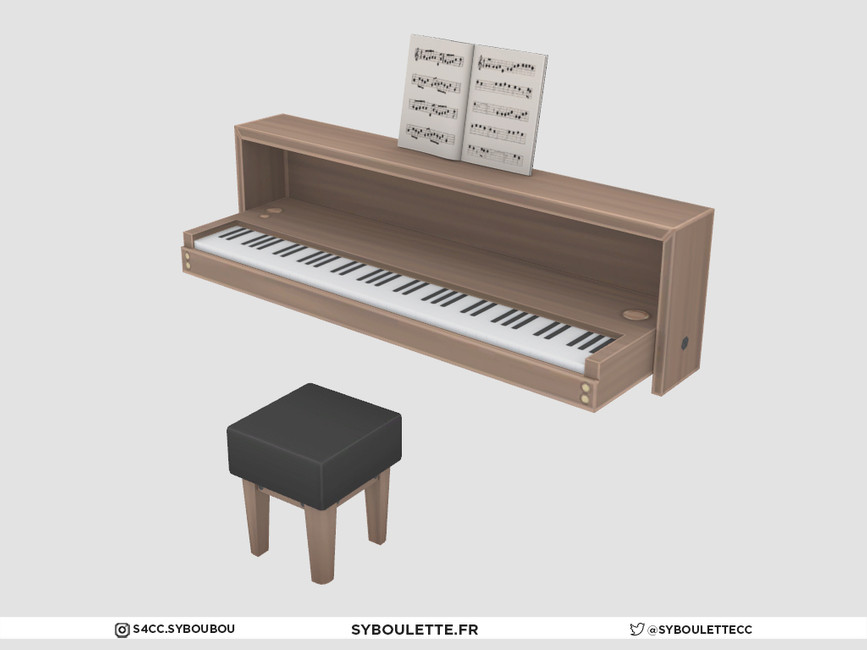 The Sims Resource Piano Modern wall keyboards