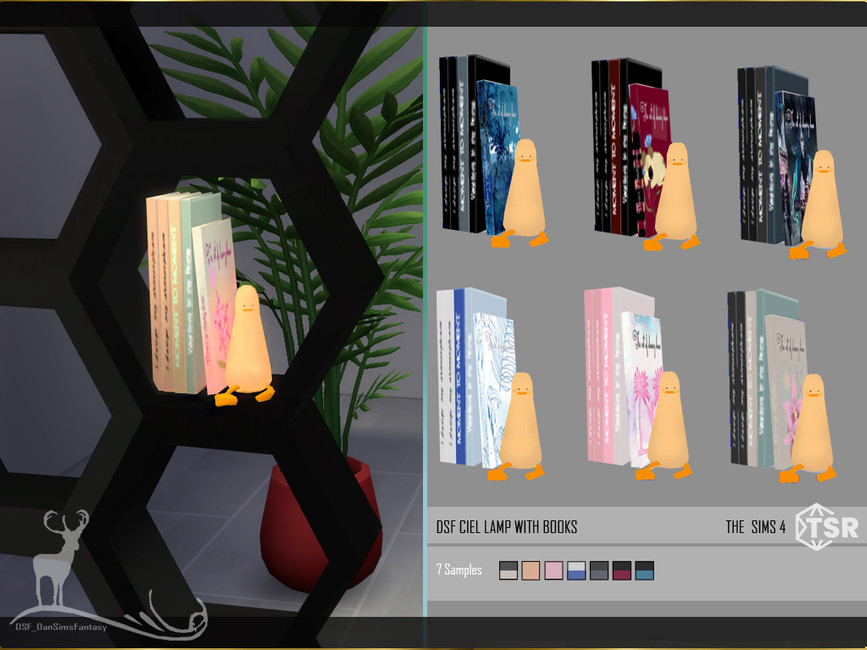 The Sims Resource CIEL LAMP WITH BOOKS