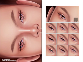 Sims 4 — 2D Eyelashes | N20 by cosimetic — - Female - 10 Swatches. - 10 Custom thumbnail. - You can find it in the makeup