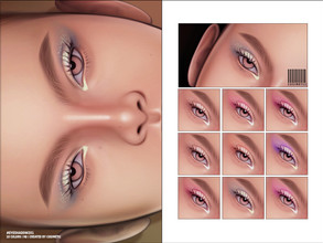 Sims 4 — Eyeshadow  | N201 by cosimetic — - Female - 10 Swatches. - 10 Custom thumbnail. - You can find it in the makeup